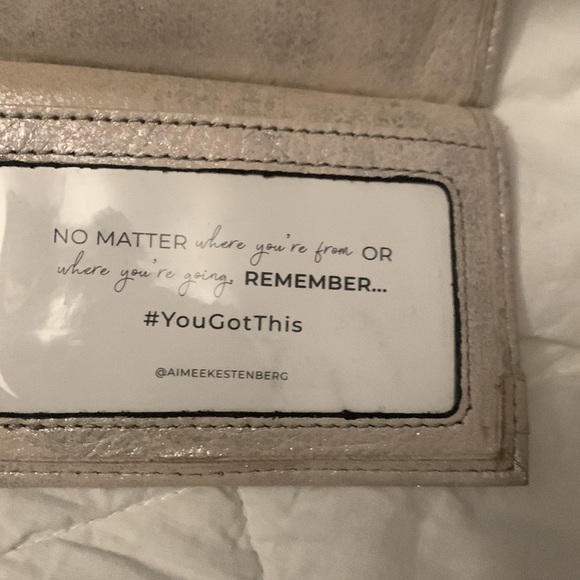 Brand new Aimee Kestenberg tri-fold wallet stone - Picture 6 of 11